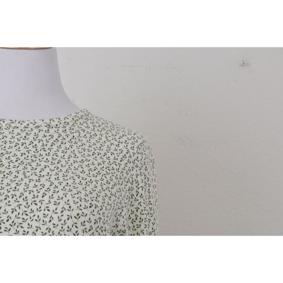 Vintage 90s Botanical Cotton/Poly Tee - Picture 6 of 10